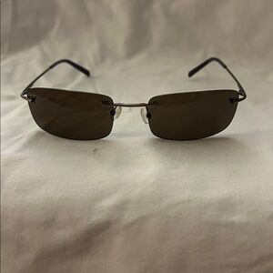 Joseph Abboud Rimless Brown Sunglasses